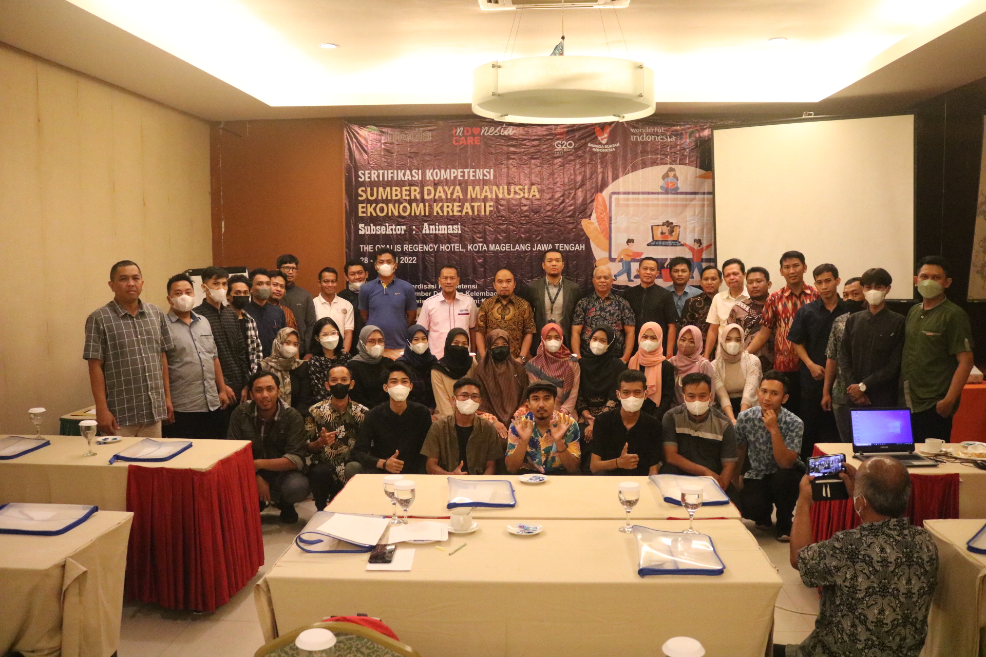 LSP Animedia Sukses Gelar Sertifikasi Kompetensi SDM Ekonomi Kreatif Sub Sektor Animasi