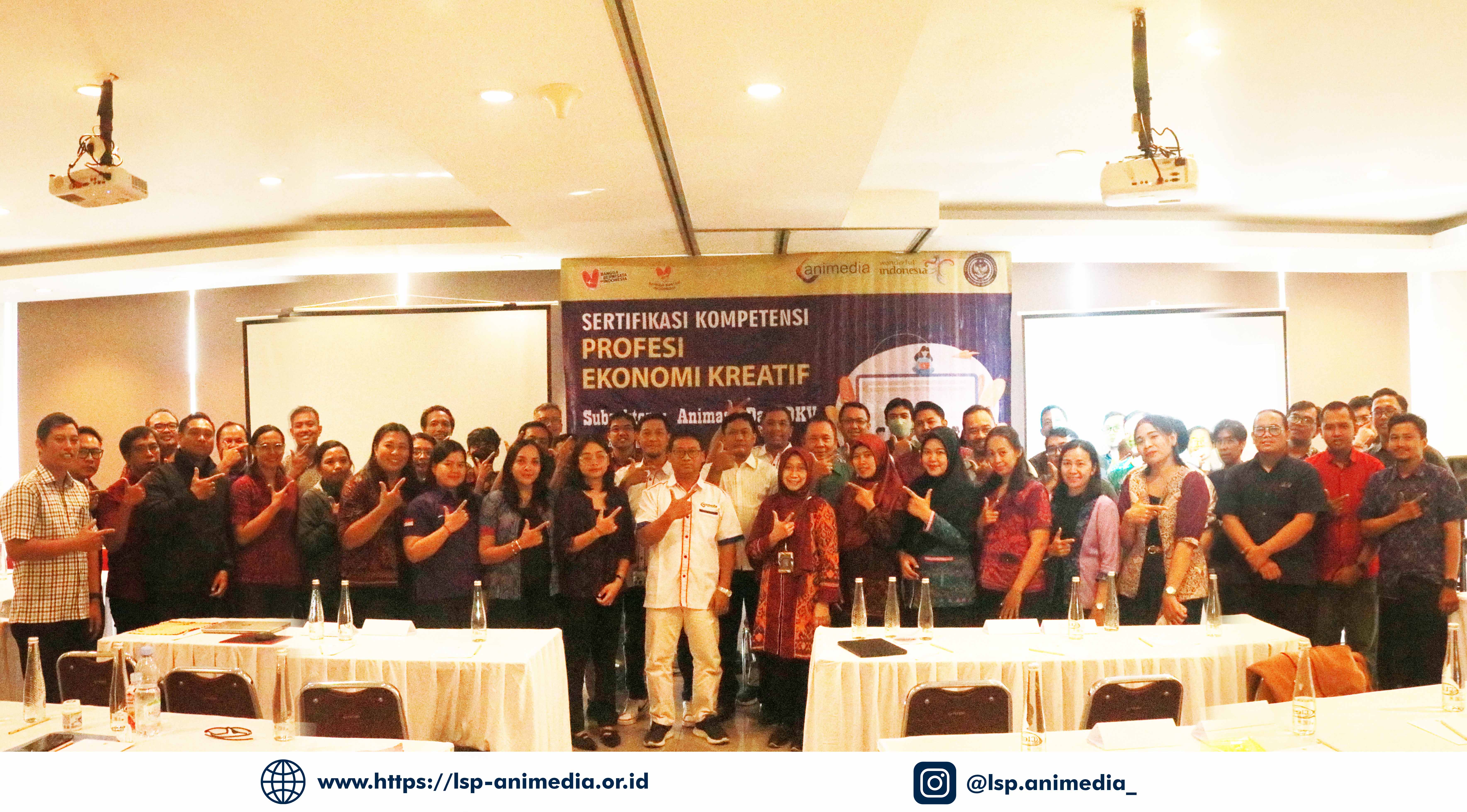 Uji Sertifikasi Kompetensi SDM Ekonomi Kreatif Sub Sektor Animasi dan DKV di Denpasar Bali